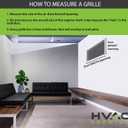 HVAC Premium 26'' X 8" Aluminum Return Grille - Easy Air Flow - Linear Bar Grilles [Outer Dimensions: 27.875'' w X 9.875'' h]