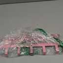 Pink Tulip Over The Door Hooks Wall Mount Towel Hanger Cute Door Holder Rack with 5 Hooks Hanging Towel, Coat Keys, Bags, Hats, Clothes for Bedroom Bathroom Kitchen Dorm Room Organizer