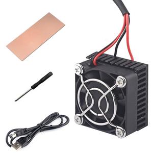 Phone Tablet PC 5Volt DIY Peltier Cooler Kit USB Semiconductor Thermoelectric Cooler Peltier Cooling System Heatsink Module kit for Tiktok Live Streaming, Outdoor Vlog, Mobile Gaming