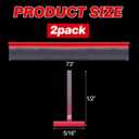 Nuanchu 2 Pcs Clear Vinyl T-Type Seal Strip with Pre-Applied Self Adhesive Backing Bathroom Threshold Water Strip Shower Door Seal for Gap 1/2-73 Long Frameless Shower Door