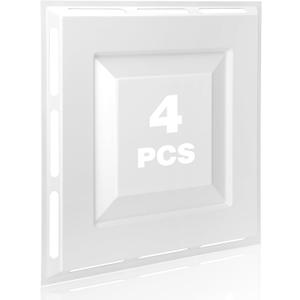 4-Pack 4-Way Ceiling Air Diverter 24"x24", Air Diverter for 2'x2' Ceiling Grid, Tool-Free Installation, Airflow Redirector for Offices, Classrooms, and Commercial Spaces