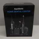 AquaSonic Home Dental Center Rechargeable Power Toothbrush & Smart Water Flosser  Complete Family Oral Care System  10 Attachments and Tips Included  Various Modes & Timers (Black)