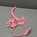 Pig Costume Set Ears HeadbandTail Nose Bow Tie Pig for Dress Costume Accessories Halloween/Birthday/Christmas/Cosplay Party Decorations