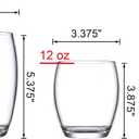 Amazing Abby - Fraternity - 12-Ounce and 16-Ounce Plastic Tumblers (Set of 8), Plastic Drinking Glasses, All-Clear Reusable Acrylic Cups, BPA-Free, Shatter-Proof, Dishwasher-Safe