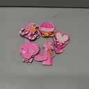 36 Pcs Pink Ornaments for Christmas Tree Wooden Princess Hanging Ornaments for Christmas Cute Pendants Party Decoration with Rope Xmas Gifts for Girls Party Xmas Decorations (Medium)