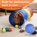 Dachshund Tunnel, Dog Tunnel, Foldable Crawl for Dog Training