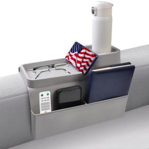 Sofa Cup Holder, Couch Arm Cup Holder, Tray Portable Silicone Easy Clean Side Storage