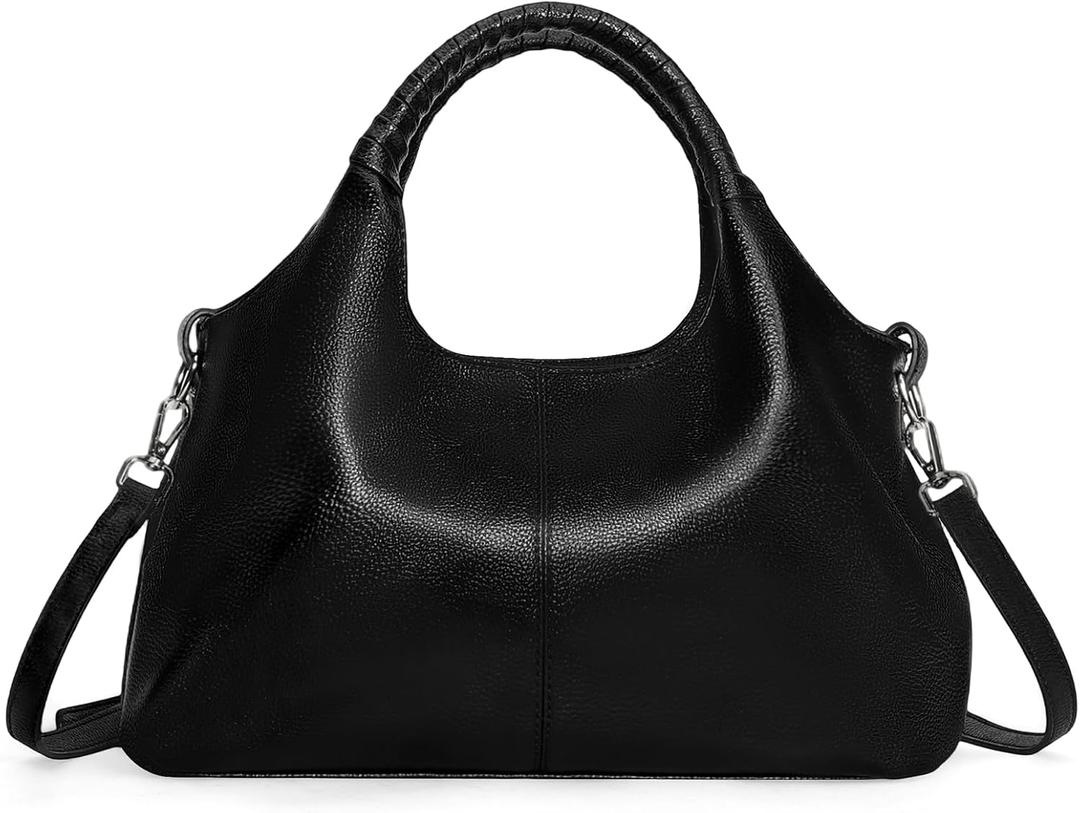 FALAN MULE Shoulder Bags Purses and Handbags for Women with Top Handle Satchel Medium Size Cross Body Hobo Bags (Elegant Black)