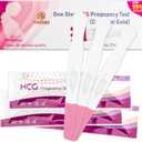 Pregnancy-Test Sticks-HCG Pink-Clear Early-Detection 3Count in 30 Seconds Individually Wrapped