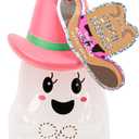 Simple Pleasures Hocus Pocus Cowboy Ghost Sweet Vanilla Scented Liquid Hand Soap Dispenser - Autumn & Halloween Novelty Decorative Refillable Hand Pump for Kitchen Countertops and Bathroom Sinks