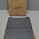 Logitech Combo Touch iPad Air 11-inch (M2, M3 & M4), iPad Air (5th gen) Keyboard Case - Detachable Backlit Keyboard with Kickstand - Midnight Black