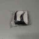 NAYOO Bangs Hair Clip - Brown Black Fake Bangs 100% Real Human Hair Extensions French Bangs for Women Fringe with Temples Hairpieces Curved Bangs for Daily Wear (Brown Black, French Bangs)