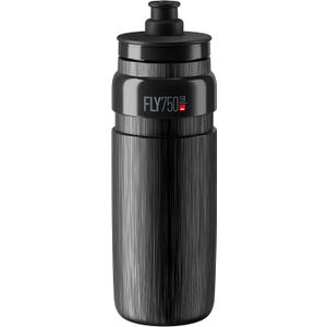 Elite Fly 750ml Bottle (Black, Tex)  Ultra-Lightweight Textured Cycling Water Bottle (25.4 Ounces)