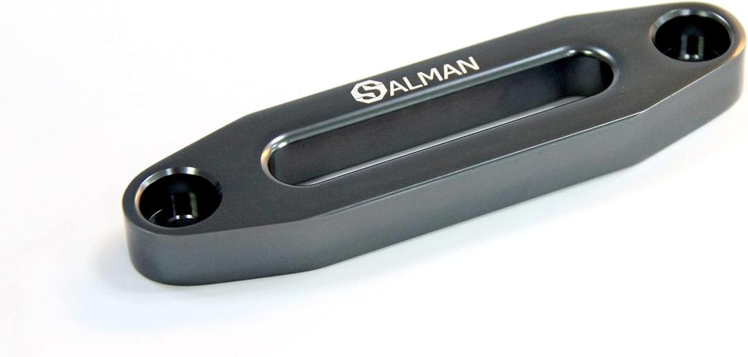 SALMAN 3500lbs Aluminum Alloy 6061 Fairlead 4-7/8" (124mm) Hole Spacing for UTV/ATV Winch Accessory Gray
