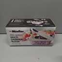 Mueller Pro-Series 10-in-1, 8 Blade Vegetable Chopper, Mandoline Slicer, Food Chopper with Container, Fruit Slicer, Kitchen Gadgets & Accessories, Home Essentials (White Sand/Gray)