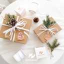 2 x HUIHUANG White Velvet Ribbon 3/8 inch x 25 Yards Single Face Velvet Ribbon for Gift Wrapping, Christmas Tree Ornaments, Wreath Decor, Invitations, Hair Bows, Flower Bouquet, Home Decor