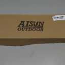 AISUNOURDOOR Lightweight Adjustable Trekking Poles, Aluminum Collapsible Travel Hiking or Walking Sticks for Women Children, with One Disposable Raincoat (Purple)