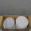 Funnymoom 20 Pack 48 oz Clear Buckets with Lid Plastic Ice Cream Buckets with Lid and Handle Ice Cream Tub Food Storage Containers Round Plastic Pails Freezer and Microwave Safe for Food