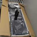 OLIXIS Dresser for Bedroom, 7 Storage Drawers, Wide Fabric Closet Chests Organizer Tower Furniture, TV Stand with Wooden Top Metal Frame for Clothes, Living Room, Hallway, Entryway, Black