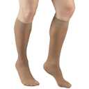 Truform Sheer Compression Stockings, 8-15 mmHg, Women's Knee High Length, 20 Denier, Beige, Medium