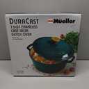 Mueller DuraCast 7.5 Quart Enameled Cast Iron Dutch Oven Pot with Lid, Heavy-Duty, Oven Safe up to 500° F & Across All Cooktops, Wedding Registry Ideas & Gifts, Emerald