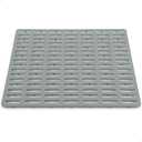 Sink Protector Mat, Kitchen Sink Protector, Silicone Mat, Dishwasher Safe, No Odor, Elevated Feet, 16.34 x 12.8 (Large, Gray)