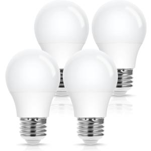 EvaStary A15 LED Ceiling Fan Light Bulbs 40W Equivalent, A15 LED Light Bulb 5000K Daylight White, E26 Small Light Bulb for Refrigerator, Ceiling Fan, Appliance Bulb, Bedroom, Non-Dimmable, 4 Pack