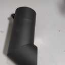 Motoforti 3.1 Inch ID Inlet Turn Down Exhaust Tip Surface Blasting Mandrel Bend Elbow Tube 9.1inch Overall Length Suitalbe for 3.1" OD Tailpipes Black