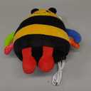 hahaland Tummy Time Bouncing Bee Toy for 6-12 Month, Musical Dancing Plush Bee Baby Toys 9 Month Old, Vibrating & Buzzing Bee Toy Gifts for 1 Year Old Boy & Girl
