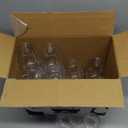 JOLLY CHEF 24 Pack 16oz Plastic Wine Glasses Stemless, Disposable Wine Cups, Premium Quality, Recyclable, Unbreakable, Ideal for Wedding, Birthday, Party, Thanksgiving