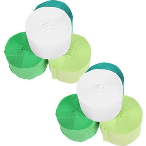 Mobestech 8Pcs Crepe Paper Streamers for Birthday and Wedding Decorations Delicate Paper Ribbon for Festive Ambiance Easy to Hang for Parties and Special Occasions