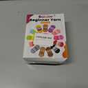 Beginners Crochet Yarn Set - 3x50g Snowy White, Chunky Thick Bulky Cotton Soft for Easy Stitches, Knitting & Crocheting