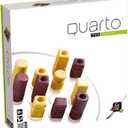 Quarto Mini | Mensa Select Winner | Travel-Friendly Version of The, Wooden Abstract Strategy Game for Kids & Adults | Family Game Night Favorite | Ages 8+ | 2 Players | 15 Min