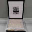 Egofine 11x14 Picture Frames Set of 4, Made of Solid Wood Covered by Plexiglass 5x7 and 8x10 with Mat or 11x14 without Mat, for Table Top Display and Wall Mounting Photo Frame Black