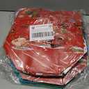 2 x sanchlor 12 Pack Christmas Gift Bags, 12.6"x9.8"x6.7" Large Non-Woven Tote Bags with Handles for Wrapping Xmas Party Favors