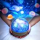 Solar System for Kids Projector Night Light, 360Rotating+5 Films Planets Space Projector for Bedroom,Planetarium Projector Space Toys for Kids Gifts,Planets for Kids Solar System Toys 3-5,Planet Toys