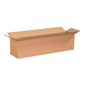 Box USA 2466 Long Corrugated Cardboard Box 24" L x 6" W x 6" H, Kraft, for Shipping, Packing and Moving 