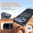 SMARTDEVIL Magnetic Stand for iPhone 17 Pro Max Case,[Built-in Invisible Kickstand][Compatible with MagSafe] [Military Grade Shockproof] 360 Magnetic Stand Phone Case, Black