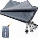 BISINNA Waterproof Camping Tarp Multifunctional Tent Footprint, Groundsheet Picnic and Beach Mat with Carrying Storage Bag for Picnic, Hiking, Backpacking, Hammock