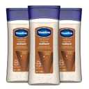 Vaseline Intensive Care Cocoa Radiant For Glowing Skin 3 Count Body Gel Oil Body Oil Made with 100% Pure Cocoa Butter + Replenishing Oils 6.8oz