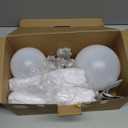 2 Pack Halloween Ghosts Outdoor White Spooky Ghost Decorations Outside 36'' & 18'' Tall RGB Lighting Timer Function Standing Scary Light Up Ghost Kit for Porch, Courtyard, Party, Haunted Houses (RGB)