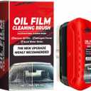 2PCS Automotive Oil Film Cleaning Brush, 2025 New Coating for Windshield, Clear Vision Glass Cleaner -Prevents Rain and Fog, Improves Clarity and Visibility