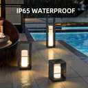 Outdoor Lights for Patio, IP65 Solar Lanterns Outdoor Waterproof, Dusk to Dawn Floor Lamp with 3000K LED, Solar Powered Landscape Lighting for Garden, Yard, Deck, Backyard, Porch and Path