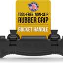 TEC Products HANDTEC Bucket Handle Grip - Ergonomic Rubber Handle Replacement for Construction, Farming, Gardening & DIY Projects - Non-Slip & Durable - Made in USA - Pack of 1 (4.75 x 1.5 Inches)