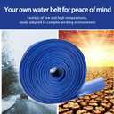 YASHINE PVC HOSE 1-1/2"*100ft, Pool Backwash Hose, Heavy Duty Reinforced Blue PVC Lay Flat Water, For Swimming Drain Pools and Clean Filters, with 2 Clamp