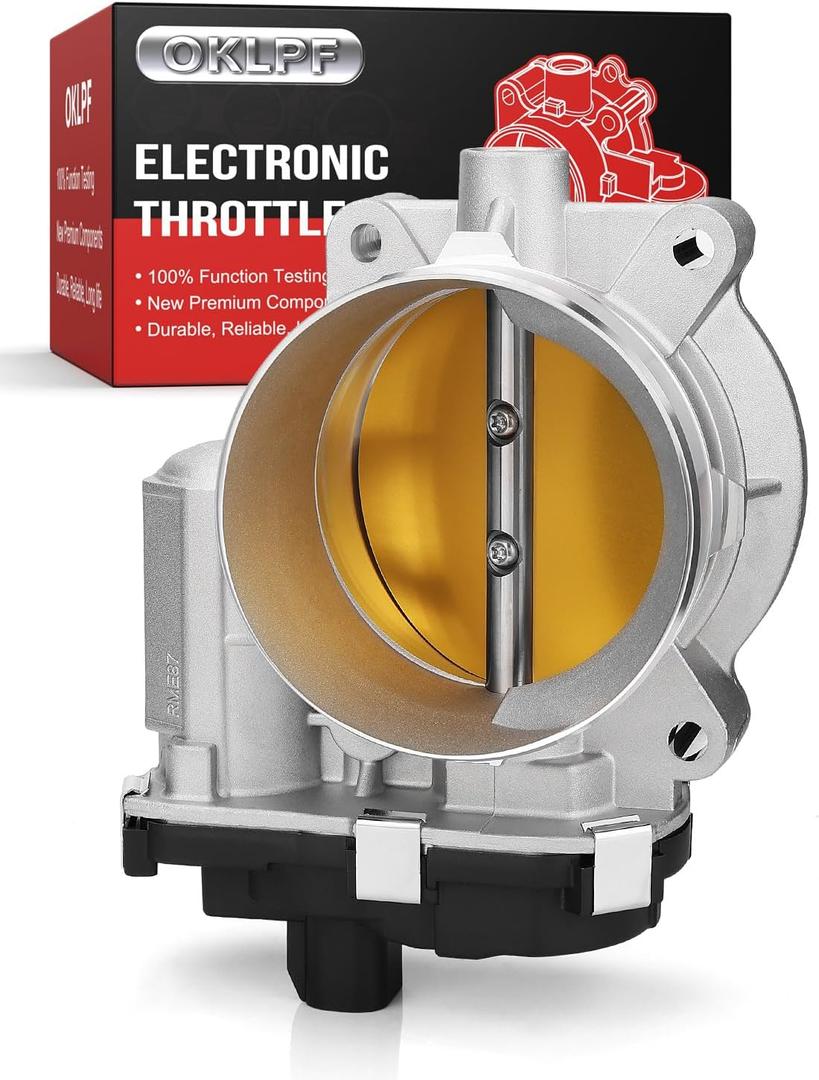 OKLPF Throttle Body Compatible with Chevy, GMC,Buick,Cadillac-Avalanche, Express,Silverado,Suburban,Tahoe,Envoy,Savana, Sierra,Yukon,Rainier, Escalade&more Replace# 12580760, 12679524