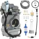 Carburetor Replacement For Mikuni HSR42 HSR 42mm TM42-6 Compatible with Harley Evo Evolution Twin Cam Motorcycle