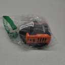 EasyAcc Portable Waist Fan, 20000RPM Strong Airflow,10000mAh Battery Rechargeable Wearable Shirt Fan with Light, 24H Working Time, Personal Cooling Fans for Blue Collar, Outdoor Jobsite (with Lanyard) (Orange - Black)