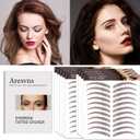 Aresvns Eyebrow Tattoo 99 Pairs,Reddish brown waterproof eyebrow tattoo sticker