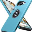 JAME for Google Pixel 9a Case, Dual Layer Military Grade Protection, Shockproof Cover with Metal Ring Holder Stand Kickstand, Slim Fit Protective Phone Case for Google Pixel 9A, Sierra Blue